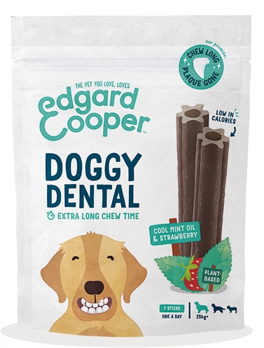 Edgard & cooper dental sticks aardbei / mint