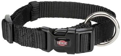 Trixie halsband hond premium zwart
