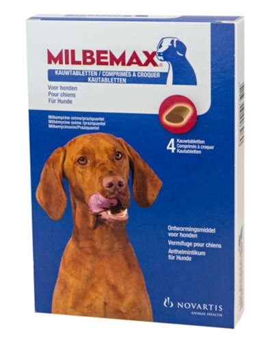 Milbemax kauwtablet ontworming hond