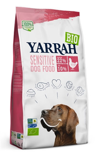 Yarrah dog biologische brokken sensitive kip zonder toegevoegde suiker