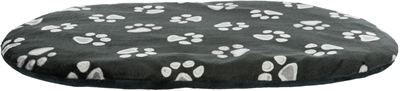 Trixie hondenkussen jimmy ovaal zwart met pootprint