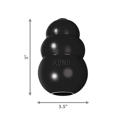 Kong extreme zwart (XL 9X9X12,5CM)