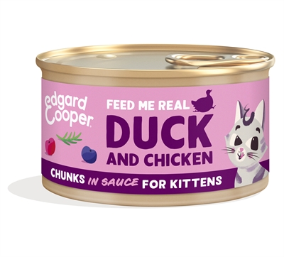 Edgard & cooper kitten chunks eend / kip