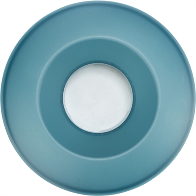 Trixie slowfeeding rocking bowl kunststof / tpr grijs / blauw