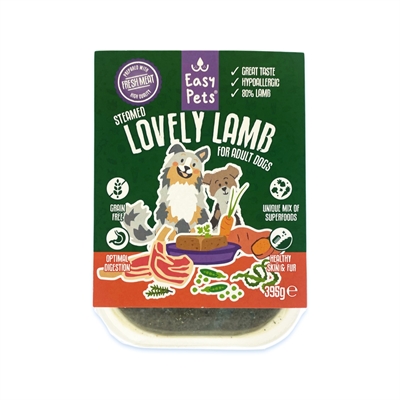 Easypets freshly steamed lovely lamb for adults
