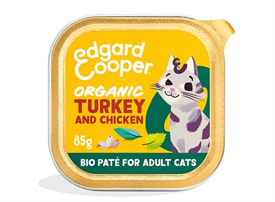 Edgard & cooper kat adult bio pate kalkoen / kip